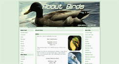 Desktop Screenshot of about-birds.net